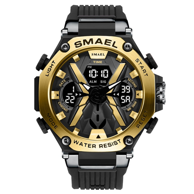 Relógio Masculino Digital SMAEL 8087  Perfeito para Atletas e Aventureiros